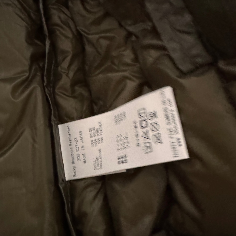 Rocky Mountain Featherbed Co. Olive Green Down Sweater NWT - Picture 8 of 8